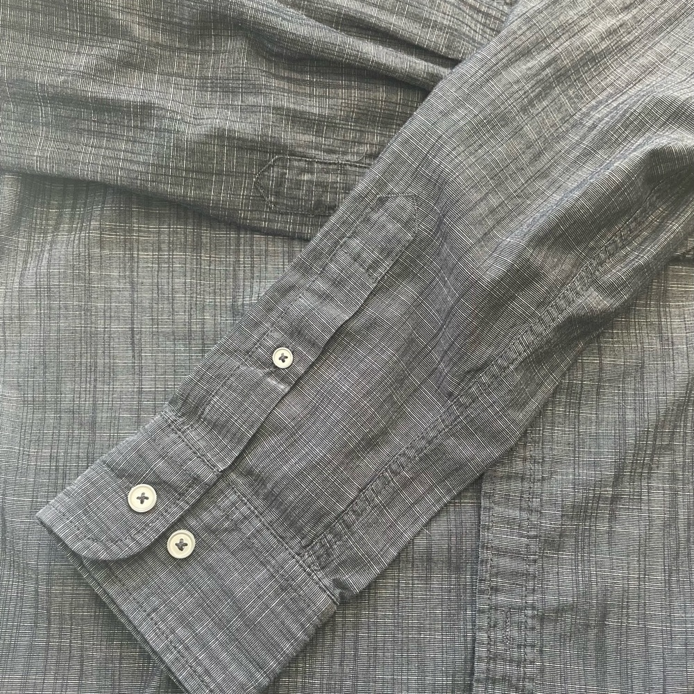 Beverly Hills Polo Club Gray Button-Down Shirt - Picture 5 of 6